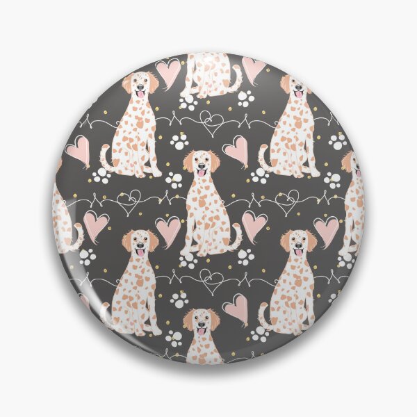 Item preview, LOVE Long Haired Dalmatian - Lemon and White 1 designed and sold by Lulupainting.