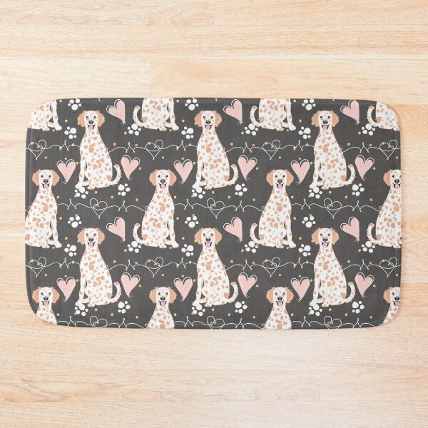 Item preview, LOVE Long Haired Dalmatian - Lemon and White 1 designed and sold by Lulupainting.