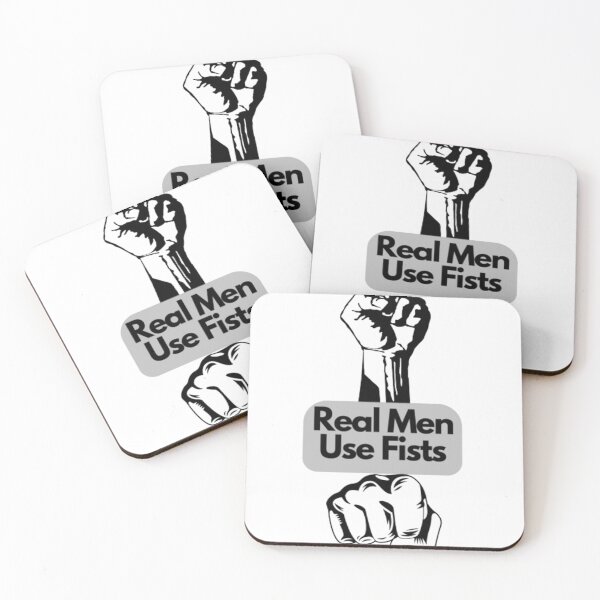 Item preview, Real Men Use Fists designed and sold by Exacto.
