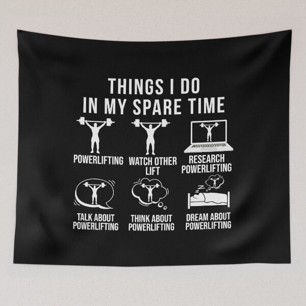 Item preview, Things I Do In My Spare Time - Funny Weightlifting  designed and sold by Creative Angel.