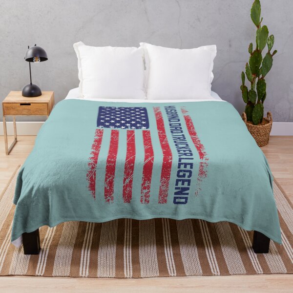 Item preview, Funny and Trendy HUSBAND DAD TRUCKER LEGEND Classic Distressed US Flag Truck Lover, Trucking Humor, Trucker Papa, Trucking Legend Slogan designed and sold by zenturtlemerch.