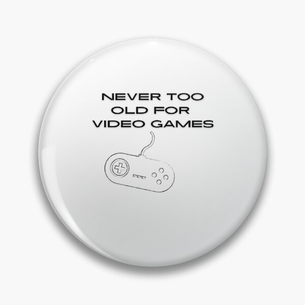 Item preview, Never too old for video games - Controller - White designed and sold by BusyMonkeys.