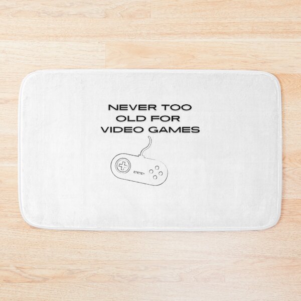 Item preview, Never too old for video games - Controller - White designed and sold by BusyMonkeys.