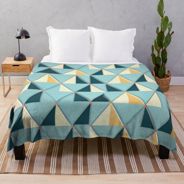 Artikelvorschau, Futuristic Elegant Muted Triangular Minimalist Pattern Digital Painting entworfen und verkauft von CodeAndColors.