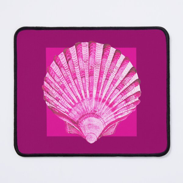 Item preview, Scallop sea shell in magenta designed and sold by LisaLeQuelenec.