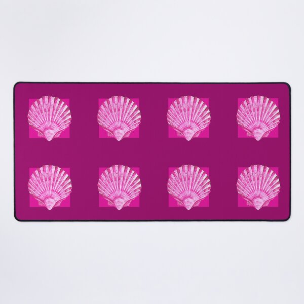 Item preview, Scallop sea shell in magenta designed and sold by LisaLeQuelenec.