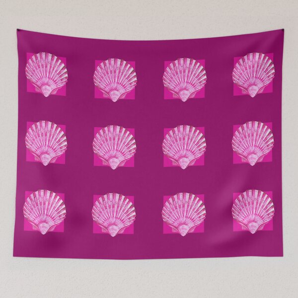 Item preview, Scallop sea shell in magenta designed and sold by LisaLeQuelenec.
