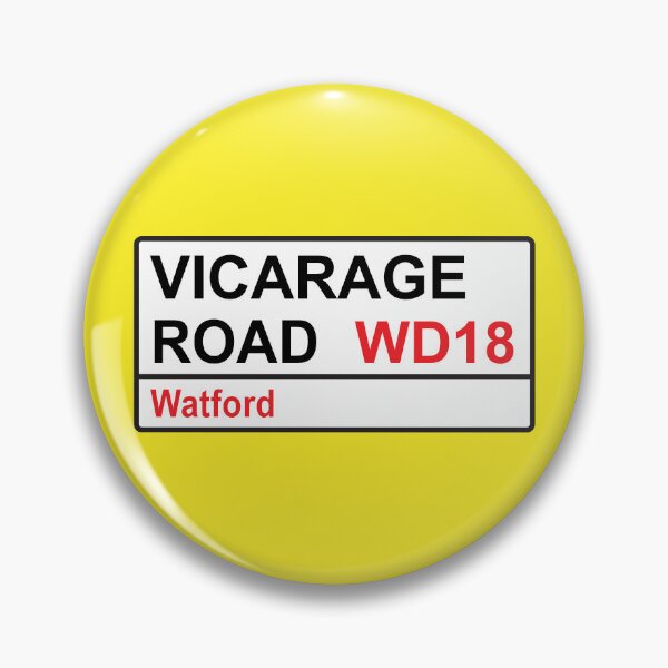 Item preview, Watford Football Team Vicarage Road Street Sign designed and sold by DelfDesign.