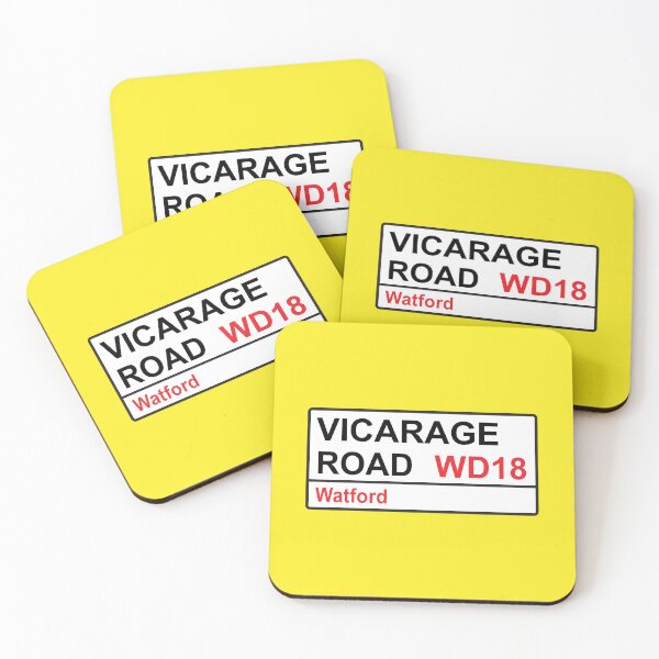 Item preview, Watford Football Team Vicarage Road Street Sign designed and sold by DelfDesign.