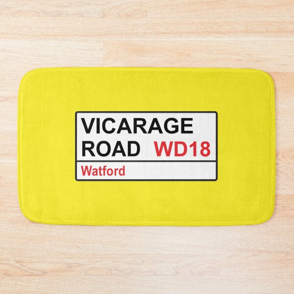 Item preview, Watford Football Team Vicarage Road Street Sign designed and sold by DelfDesign.