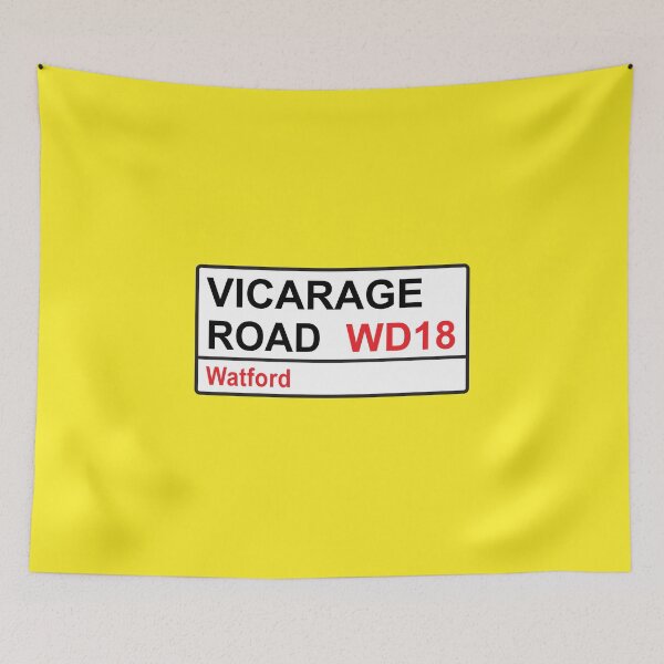 Item preview, Watford Football Team Vicarage Road Street Sign designed and sold by DelfDesign.