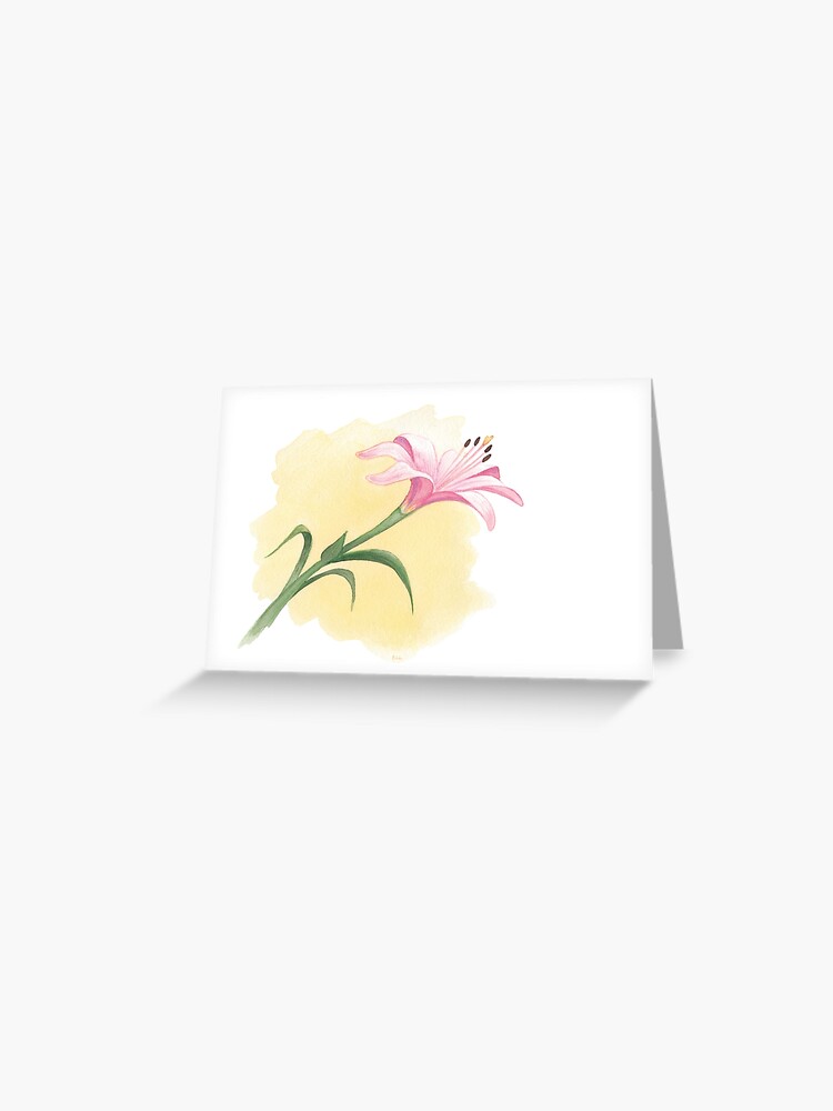 Thumbnail 1 of 2, Greeting Card, The Last Lily to Bloom designed and sold by breannacooke.