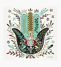 Hamsa Hand – Earth Palette Photographic Print