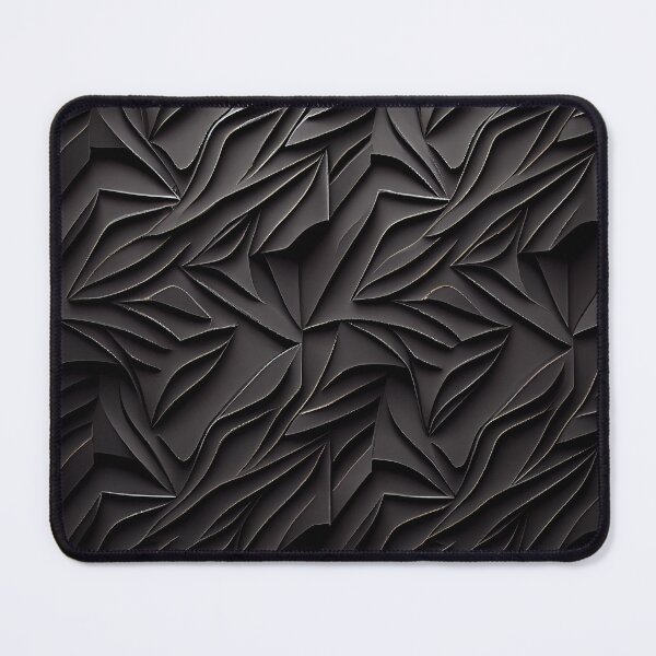 Item preview, Black Rough Modern Pattern Digital Painting designed and sold by CodeAndColors.