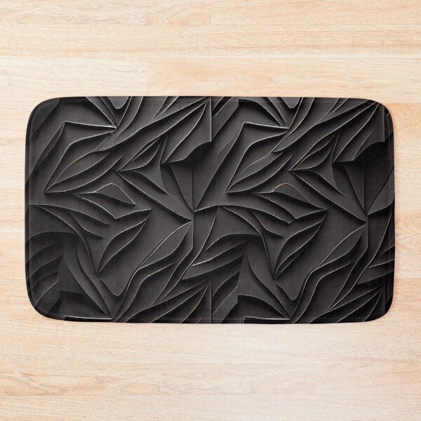 Item preview, Black Rough Modern Pattern Digital Painting designed and sold by CodeAndColors.