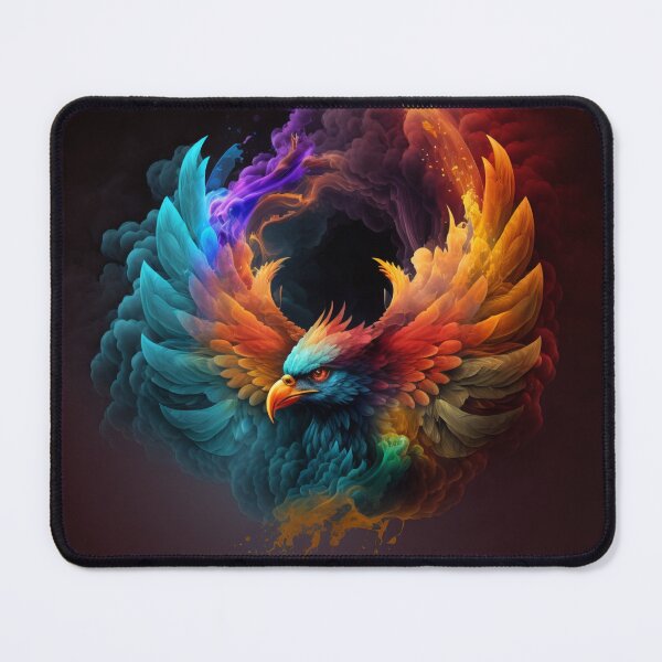 Item preview, Fenix - Feniks in Cloud of Rainbow Smoke designed and sold by AdamesArtStudio.