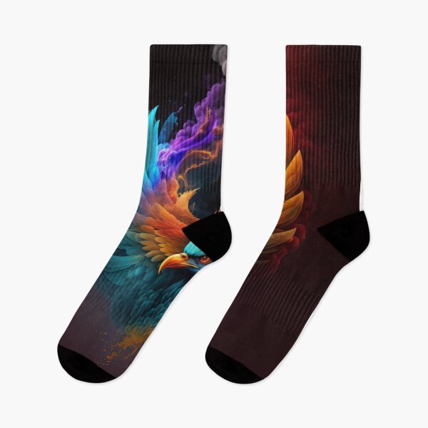 Item preview, Fenix - Feniks in Cloud of Rainbow Smoke designed and sold by AdamesArtStudio.