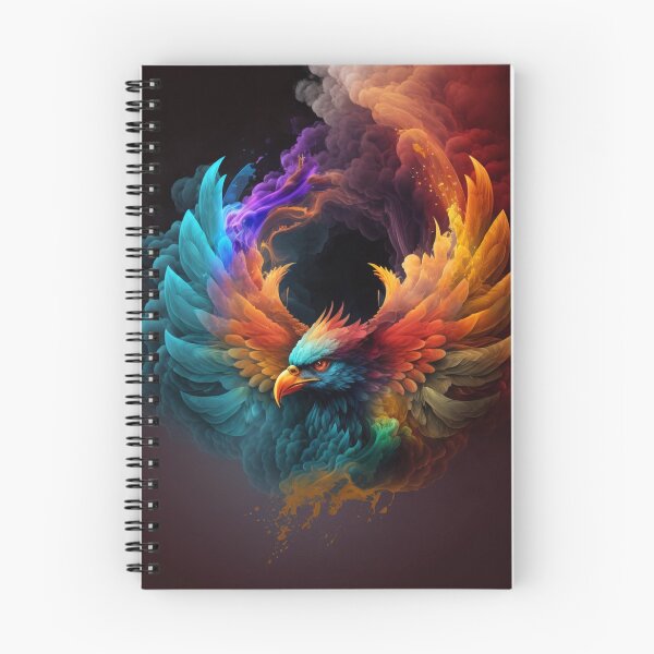 Item preview, Fenix - Feniks in Cloud of Rainbow Smoke designed and sold by AdamesArtStudio.