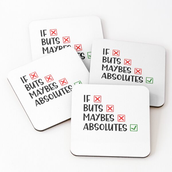 Item preview, if Buts and Maybes Absolutes Funny British Saying designed and sold by Dexter Freeman.