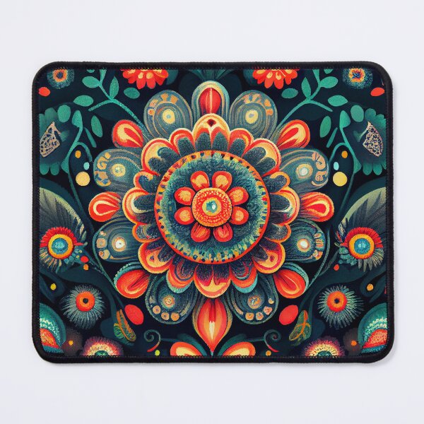 Artikelvorschau, Enchanted Vivid Scandinavian Pattern Digital Painting entworfen und verkauft von CodeAndColors.
