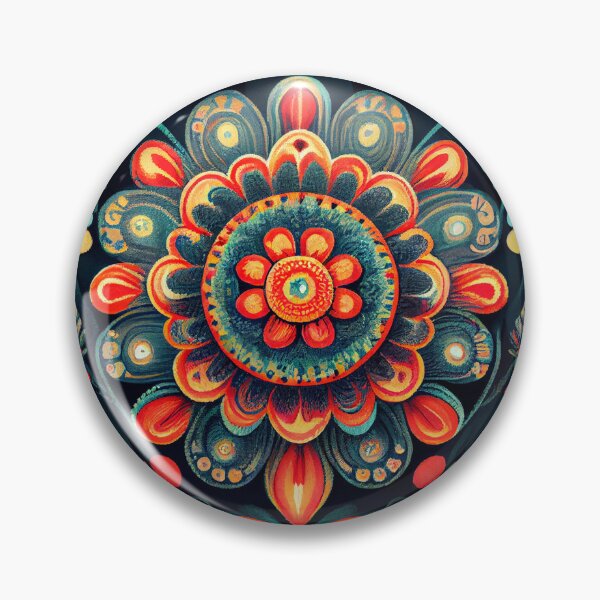 Artikelvorschau, Enchanted Vivid Scandinavian Pattern Digital Painting entworfen und verkauft von CodeAndColors.
