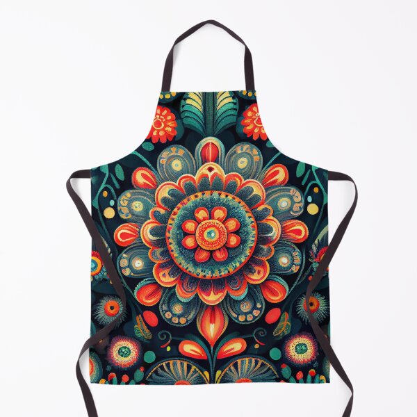 Artikelvorschau, Enchanted Vivid Scandinavian Pattern Digital Painting entworfen und verkauft von CodeAndColors.