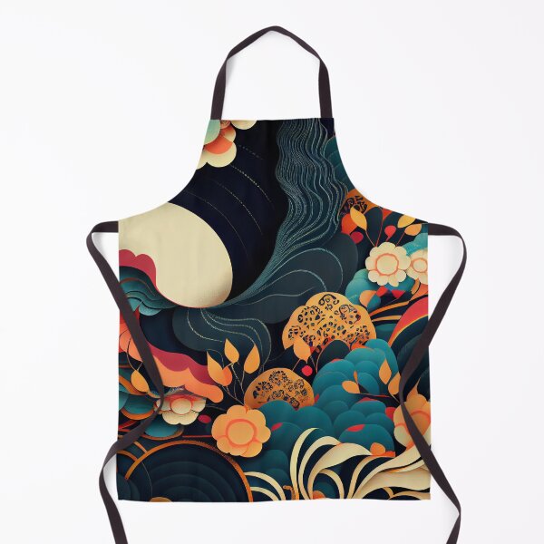 Item preview, Surreal Abstract Asian Pattern Digital Painting designed and sold by CodeAndColors.