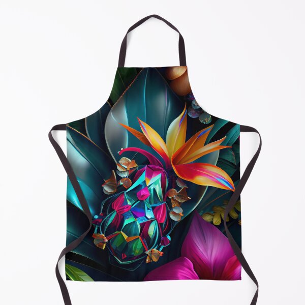 Artikelvorschau, Bejeweled Tropical Pattern Digital Painting entworfen und verkauft von CodeAndColors.