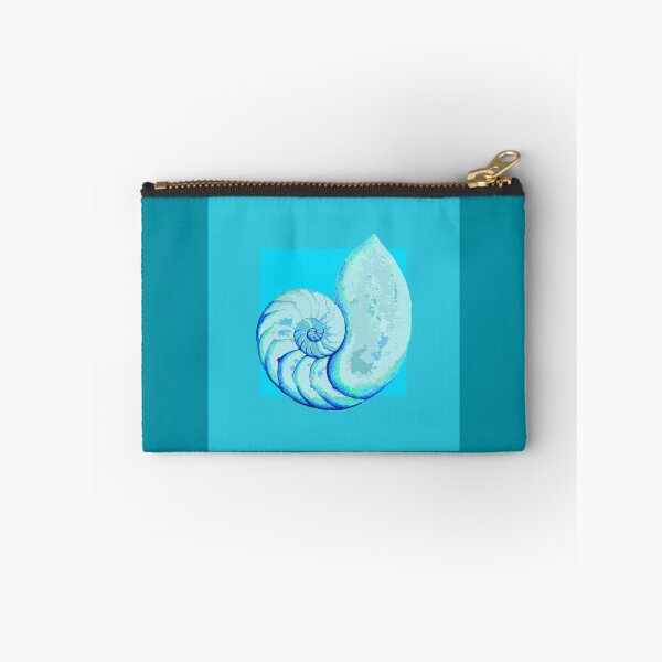 Item preview, Nautilus sea shell in turquoise designed and sold by LisaLeQuelenec.