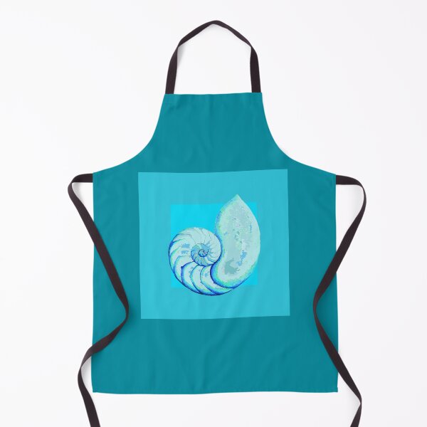Item preview, Nautilus sea shell in turquoise designed and sold by LisaLeQuelenec.