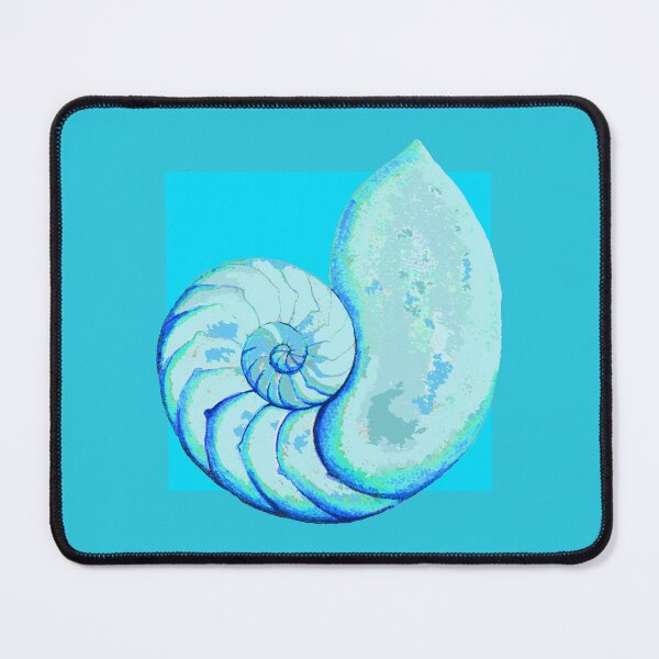 Item preview, Nautilus sea shell in turquoise designed and sold by LisaLeQuelenec.