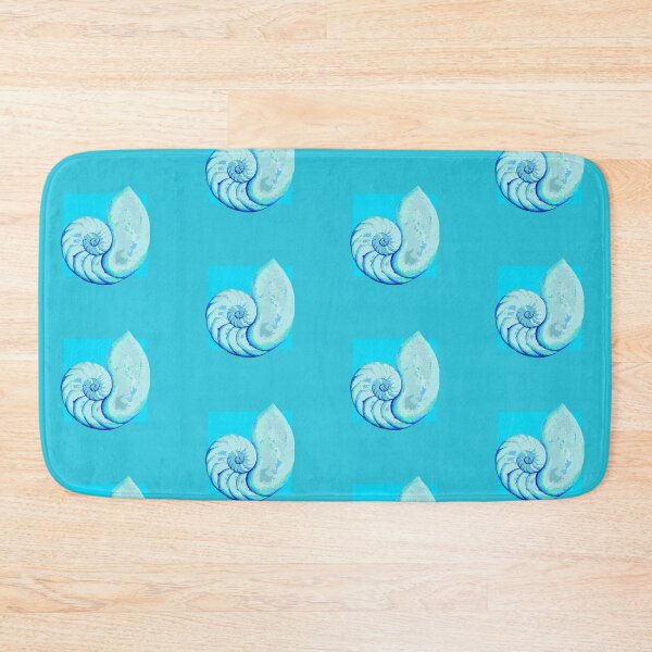 Item preview, Nautilus sea shell in turquoise designed and sold by LisaLeQuelenec.