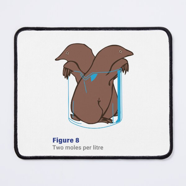 Item preview, Two moles per litre - pun meme designed and sold by Rzera-.