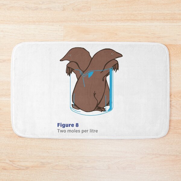 Item preview, Two moles per litre - pun meme designed and sold by Rzera-.