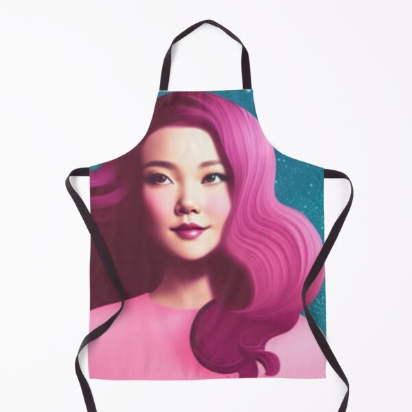 Item preview, Retro pink woman surrounded by planets designed and sold by Girly-Universe.
