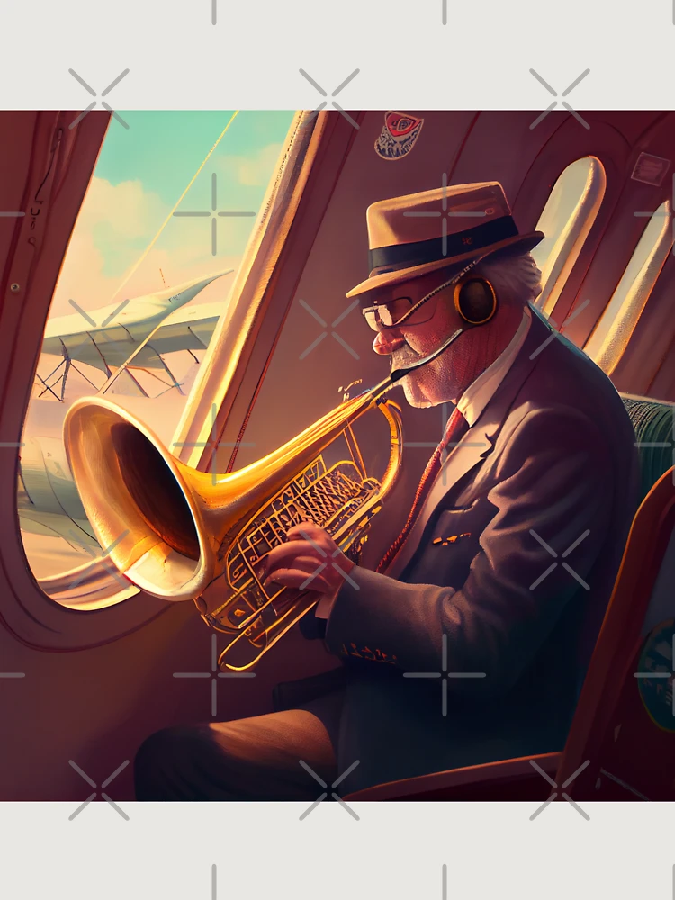 Thumbnail 6 von 6, Premium Oversized Pullover, A Jaunty Tune on A High Flight Digital Painting designt und verkauft von CodeAndColors.
