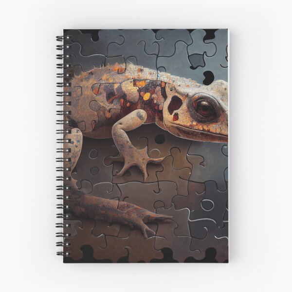 Item preview, Salamander Solving the Puzzle of Swoon Digital Painting designed and sold by CodeAndColors.