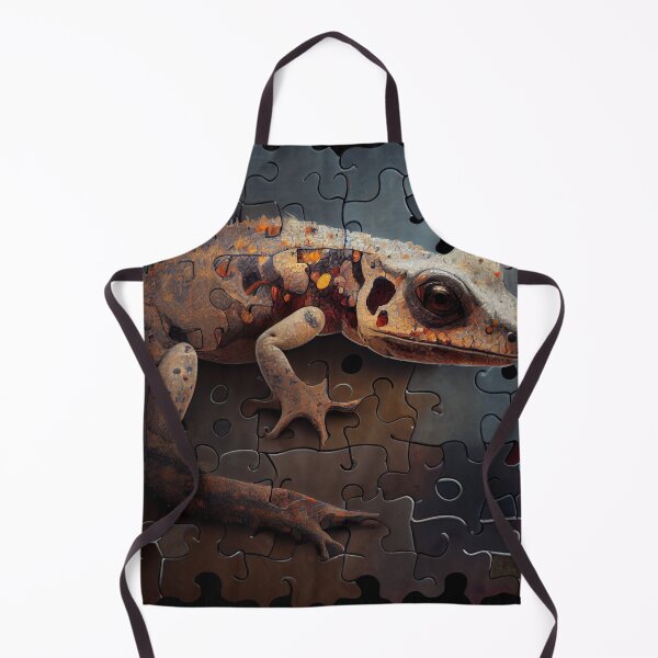 Aperçu de l'œuvre Salamander Solving the Puzzle of Swoon Digital Painting créée et vendue par CodeAndColors.