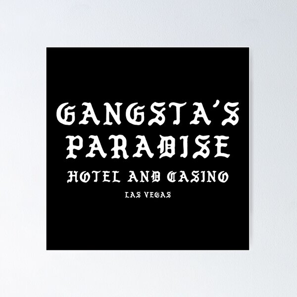 Coolio Gangsters Paradise Lyrics Art Print A4 A3 