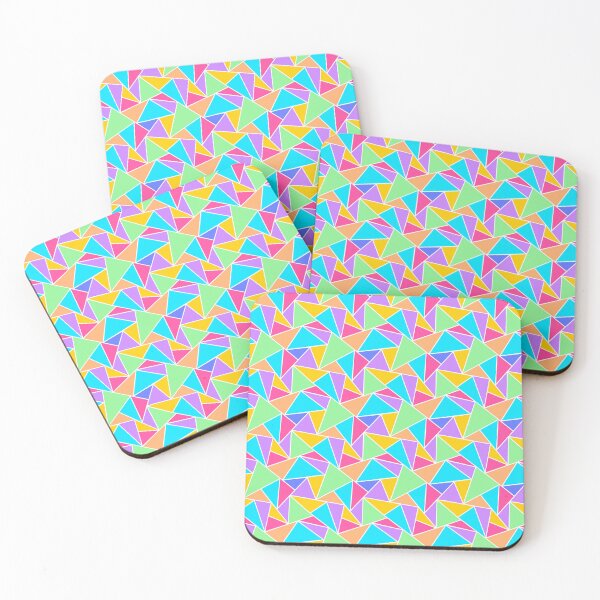 Item preview, Seamless Abstract triangle colourful pattern designed and sold by Charmy Design.