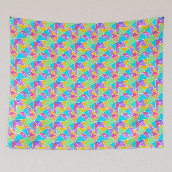 Item preview, Seamless Abstract triangle colourful pattern designed and sold by Charmy Design.