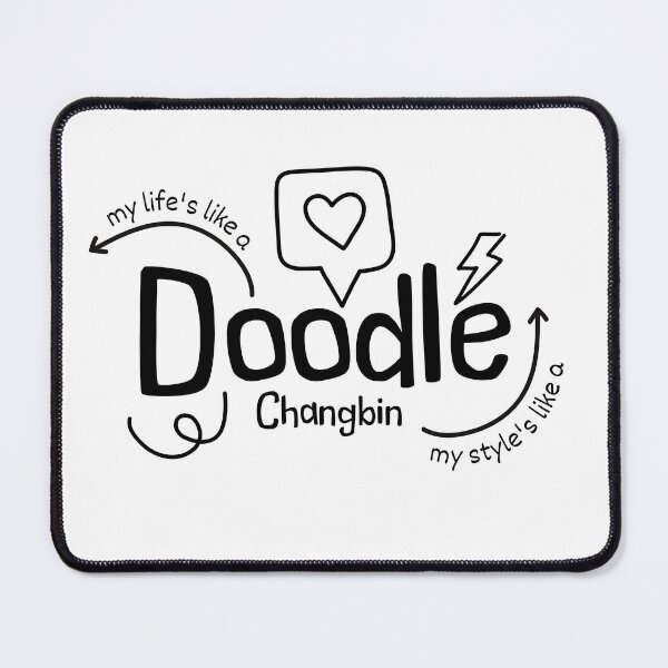 Item preview, Changbin - Doodle (black&white) designed and sold by smallkore.