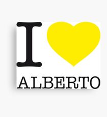I ♥ ALBERTO Canvas Print