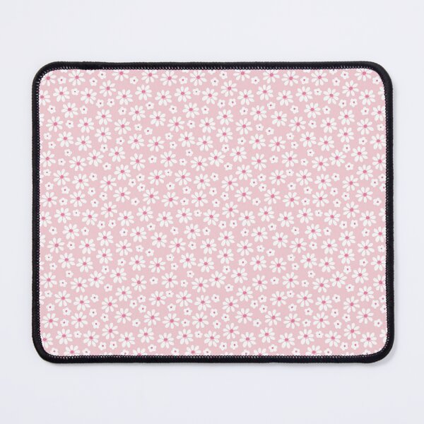 Item preview, DITSY PRAIRIE VINTAGE RETRO FLORALS AND FLOWERS PINK WHITE designed and sold by blomastudios.