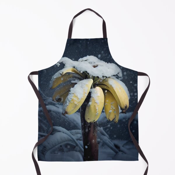 Item preview, Winter Poetry Snowy Bananas Digital Painting designed and sold by CodeAndColors.