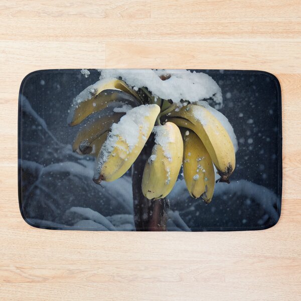 Item preview, Winter Poetry Snowy Bananas Digital Painting designed and sold by CodeAndColors.