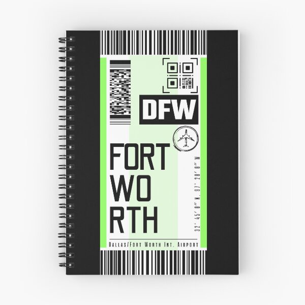 Item preview, Pegatinas clásicas para etiquetas de equipaje FORT WORTH DFW designed and sold by LeddsoDello.