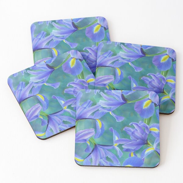 Item preview,  Blue Iris Repeated Pattern Seamless Design  designed and sold by Tina Veenstra.
