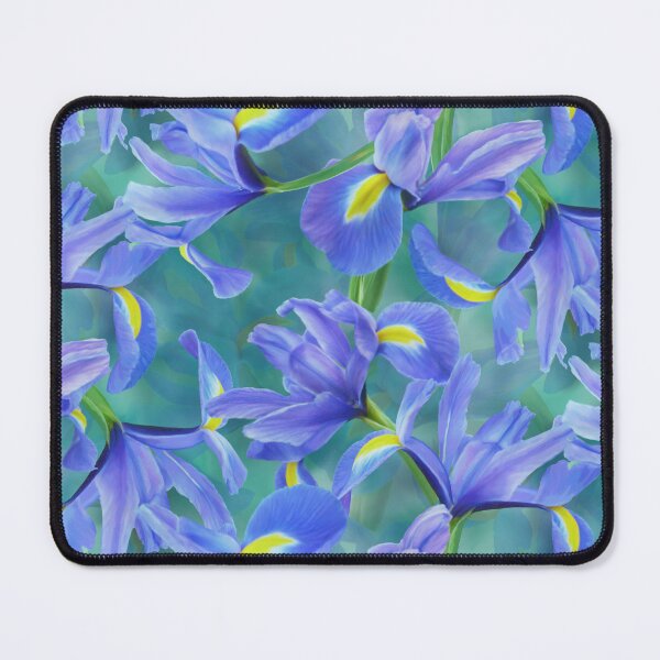 Item preview, Blue Iris Repeated Pattern Seamless Design designed and sold by Tina Veenstra.
