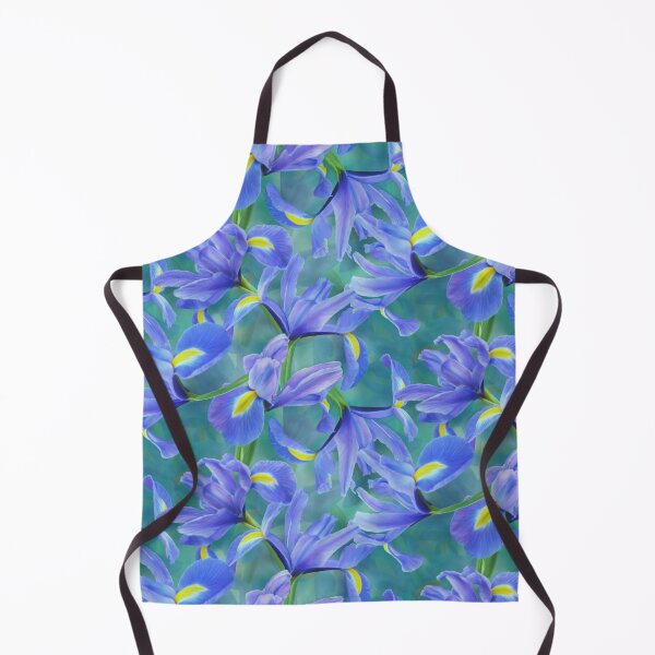 Item preview, Blue Iris Repeated Pattern Seamless Design designed and sold by Tina Veenstra.